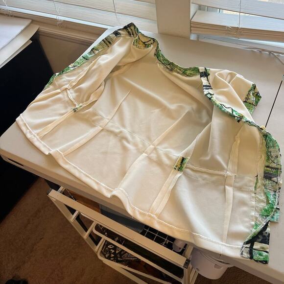 Handmade Vintage 1960s Mod Bow Embellished Short Sleeve Blouse - XS - Picture 5 of 15